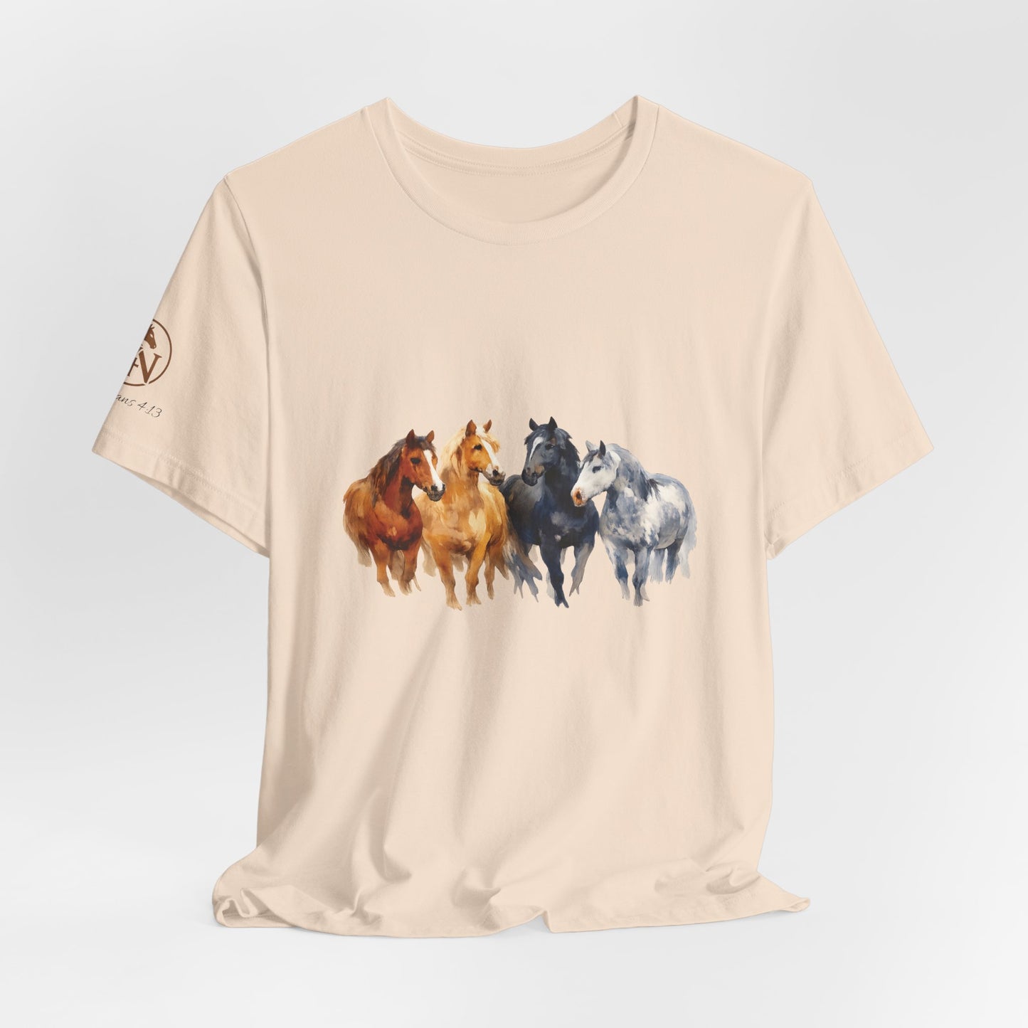 Horse Herd Watercolor Short Sleeve Tee