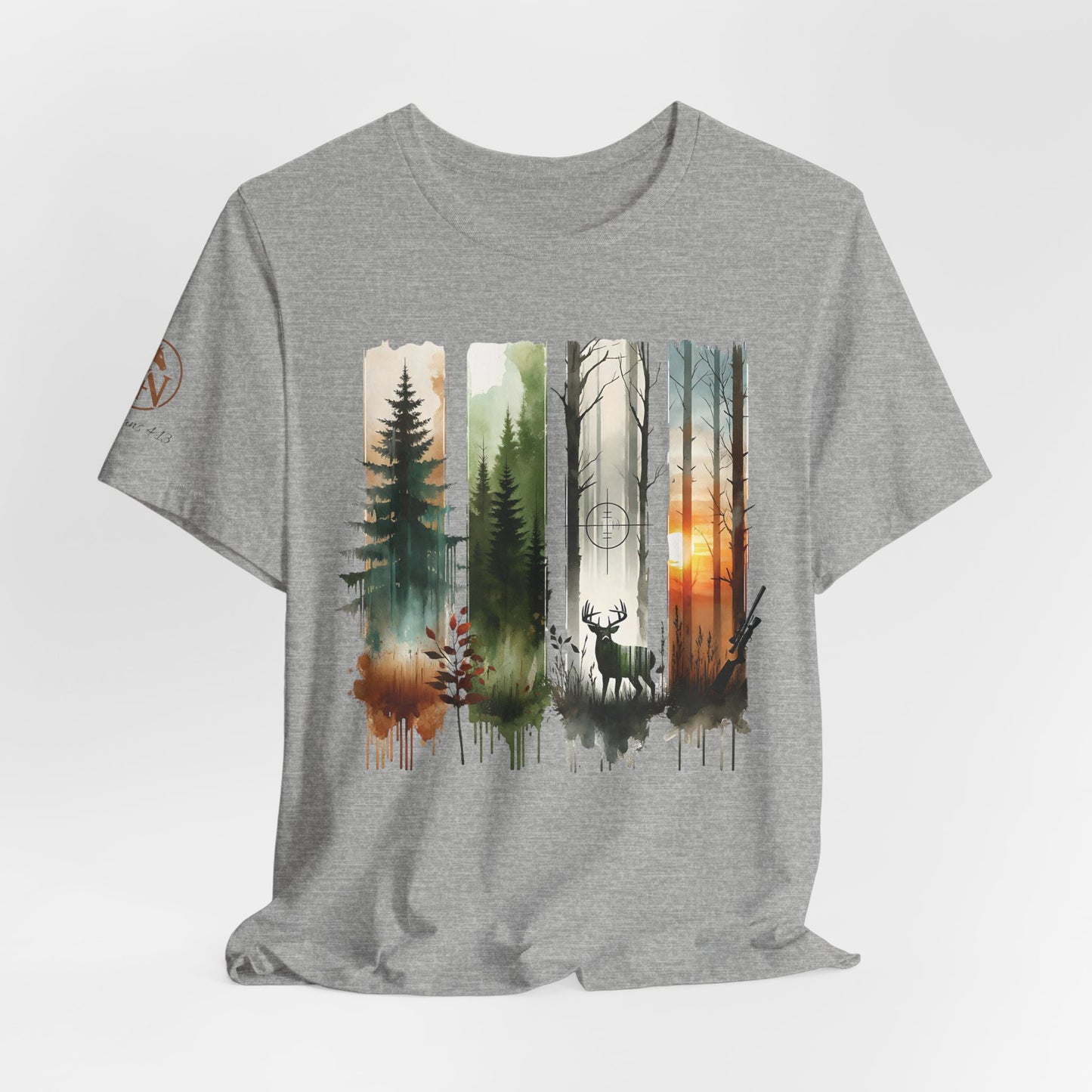 There be deer! Hunting & Wilderness Short Sleeve Tee