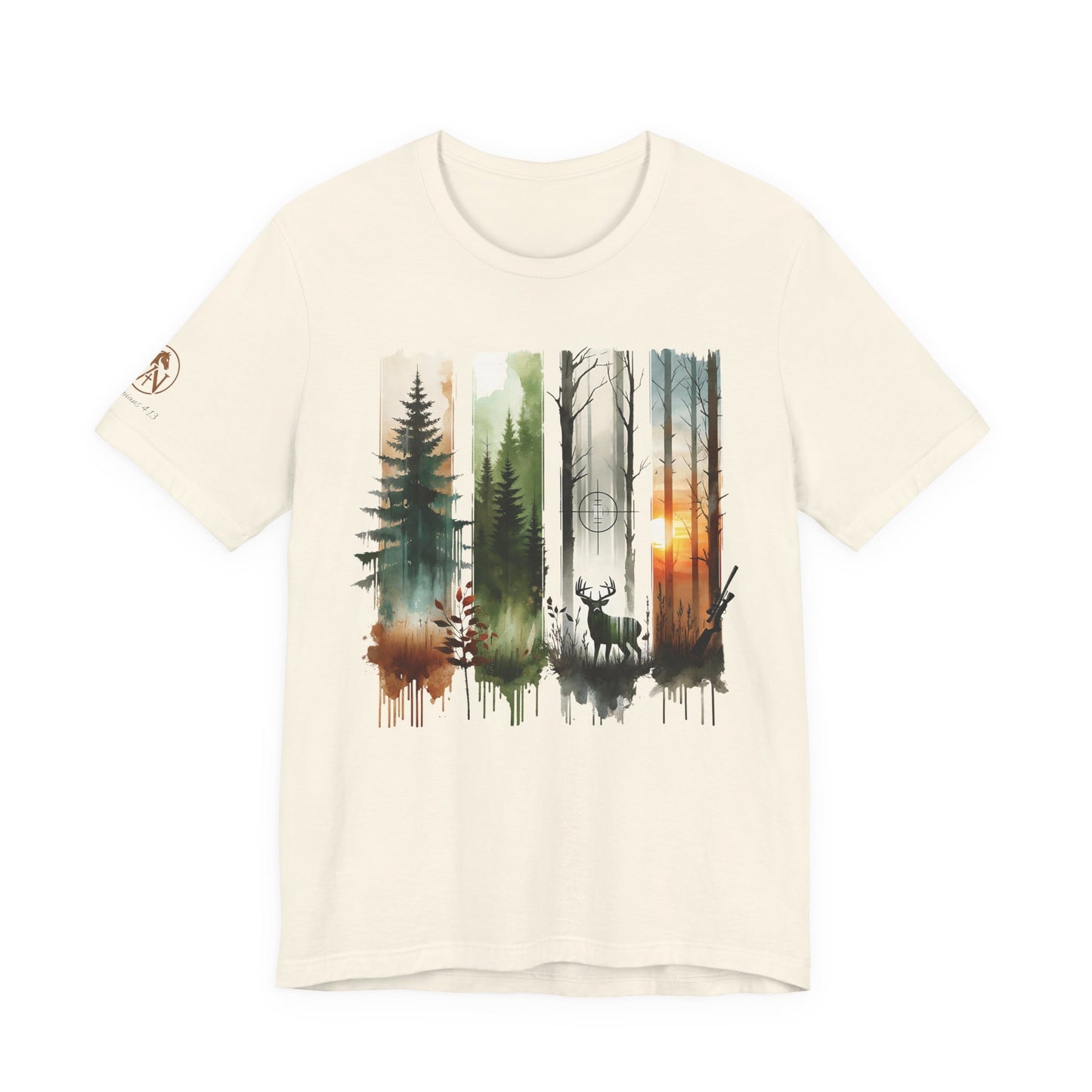There be deer! Hunting & Wilderness Short Sleeve Tee