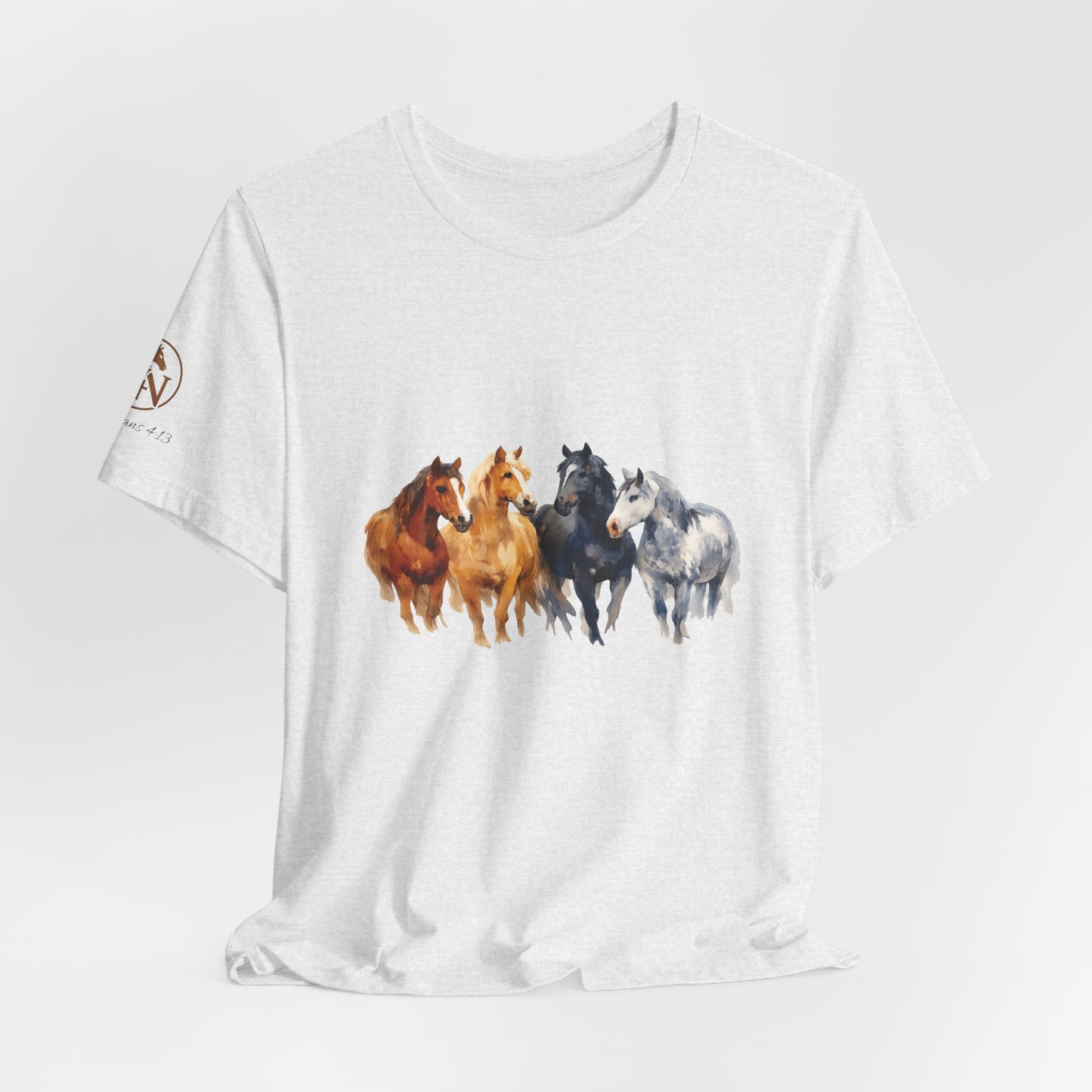 Horse Herd Watercolor Short Sleeve Tee
