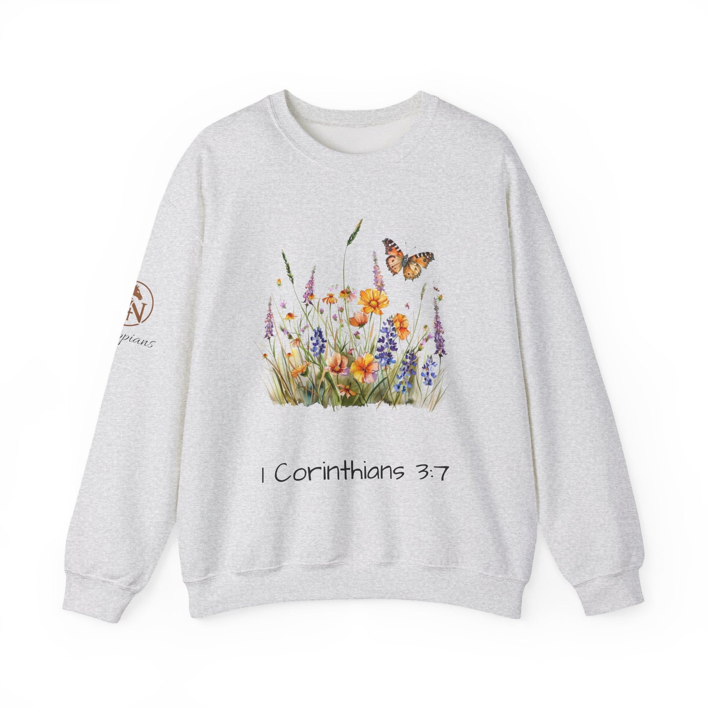 He Makes All Things Grow I 1 Corinthians 3:7 Unisex Heavy Blend™ Crewneck Sweatshirt