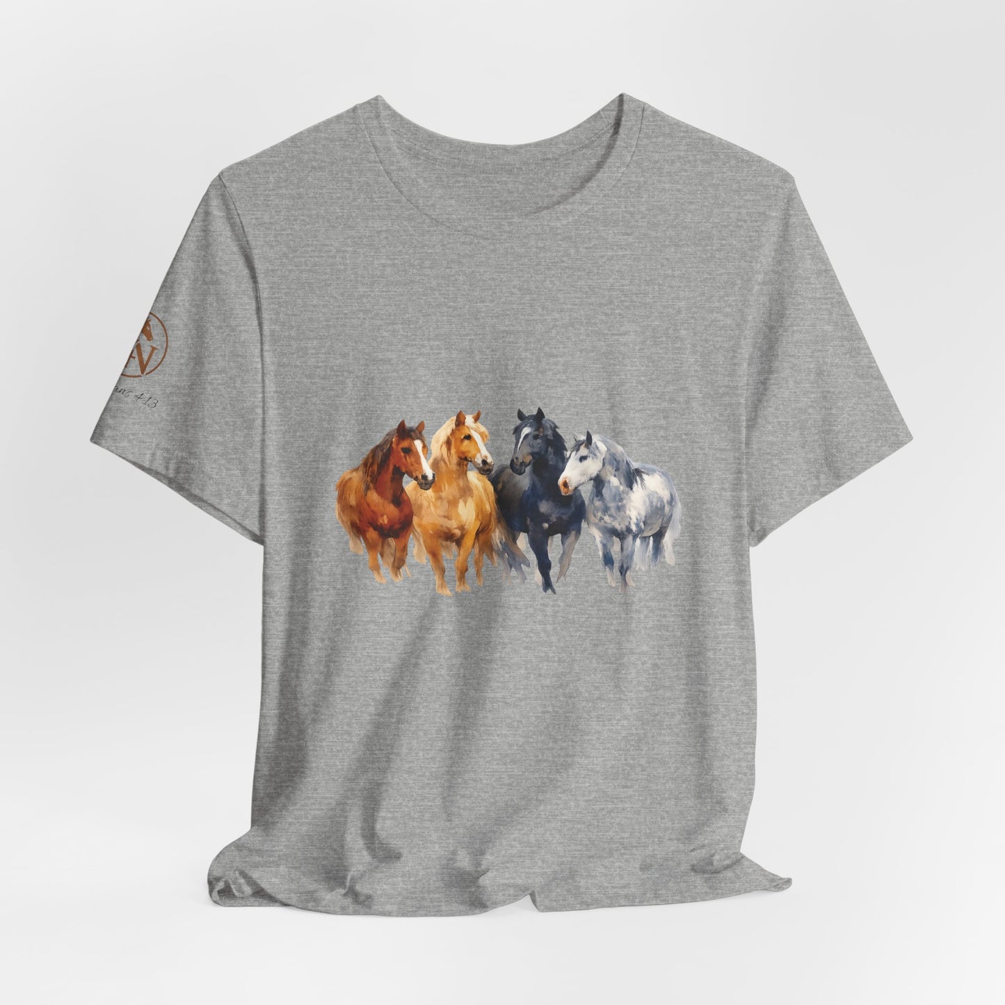 Horse Herd Watercolor Short Sleeve Tee