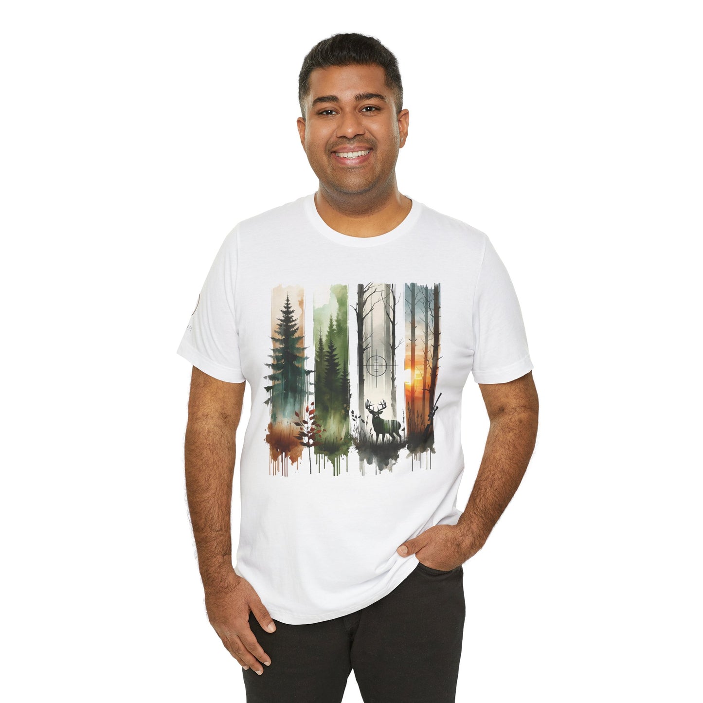 There be deer! Hunting & Wilderness Short Sleeve Tee