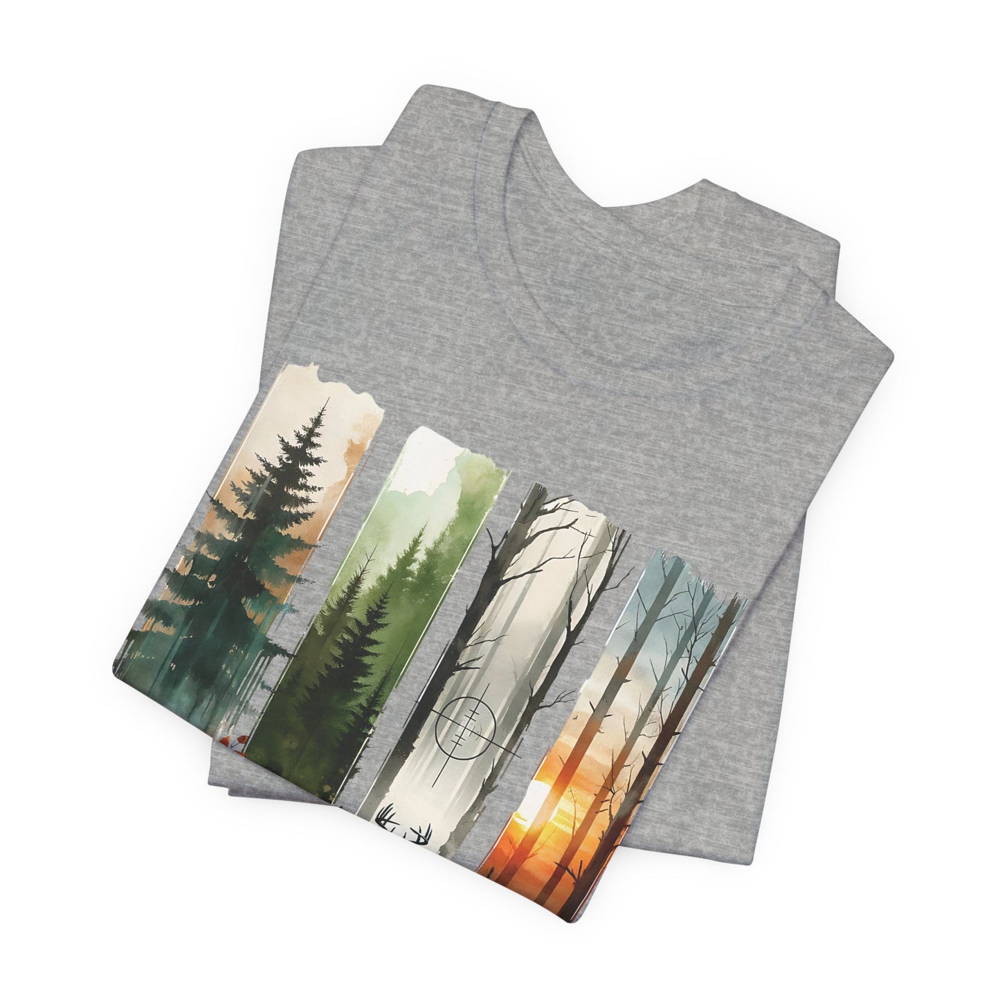 There be deer! Hunting & Wilderness Short Sleeve Tee