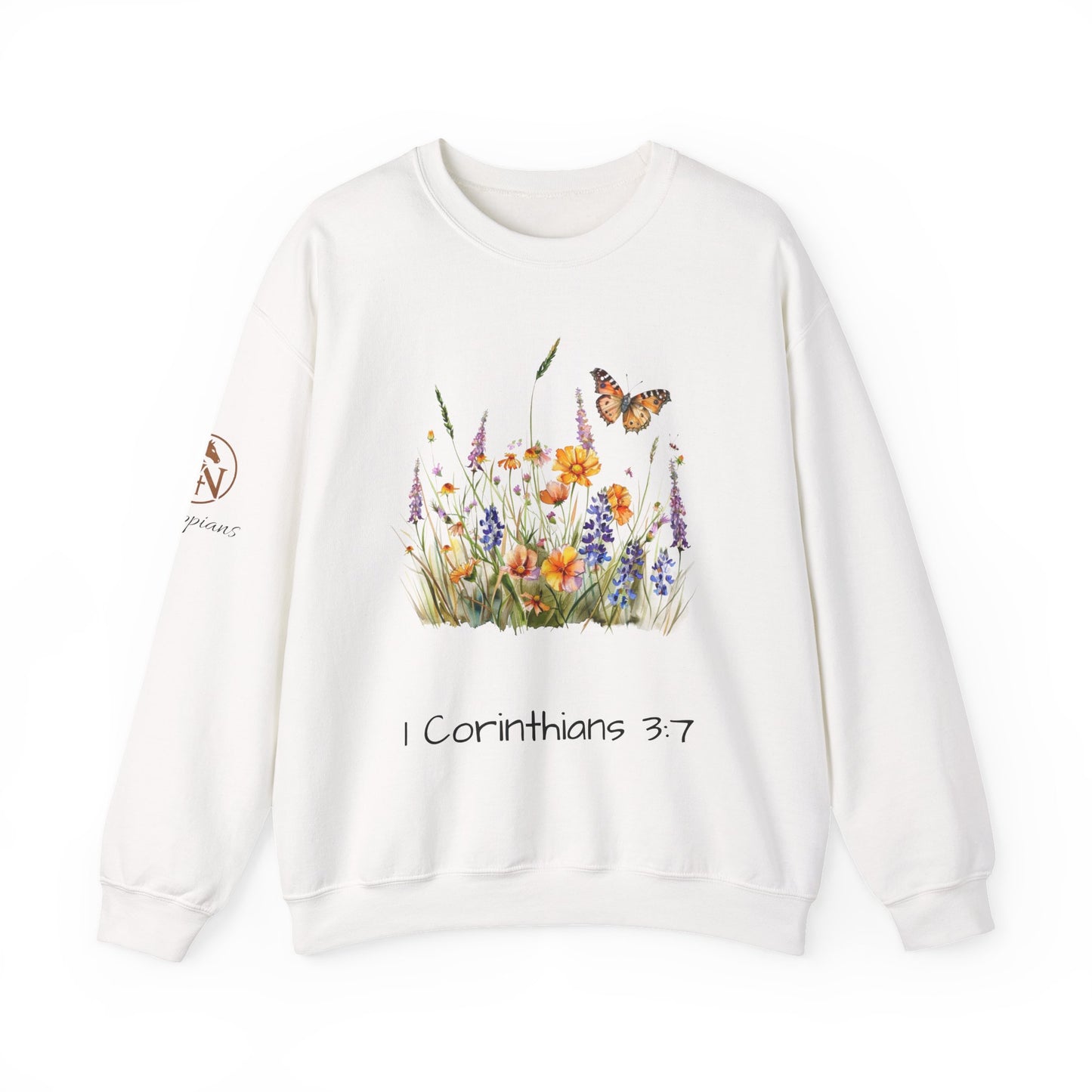 He Makes All Things Grow I 1 Corinthians 3:7 Unisex Heavy Blend™ Crewneck Sweatshirt