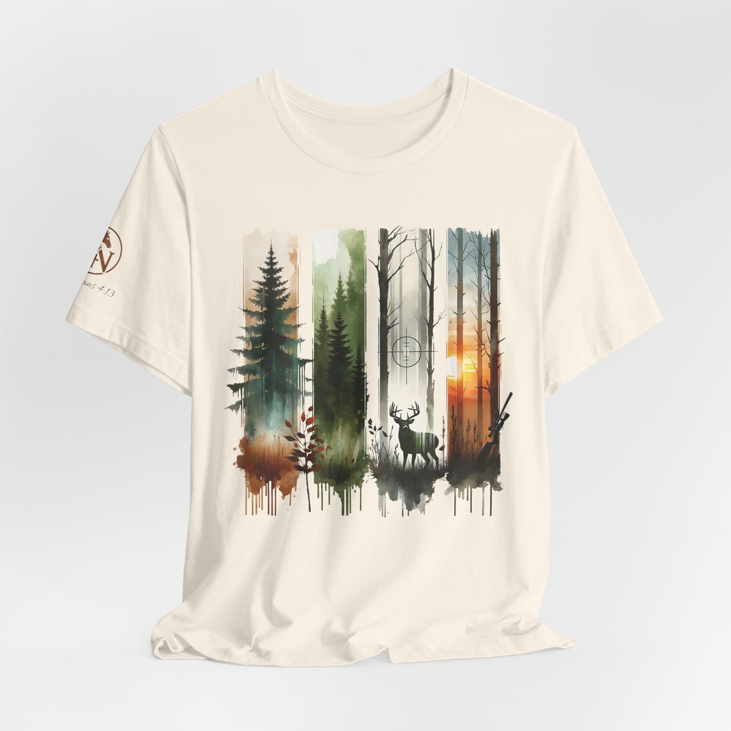 There be deer! Hunting & Wilderness Short Sleeve Tee