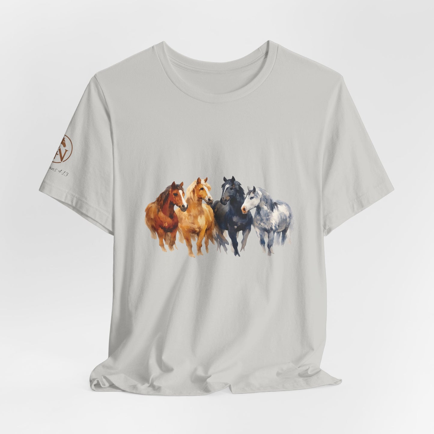 Horse Herd Watercolor Short Sleeve Tee