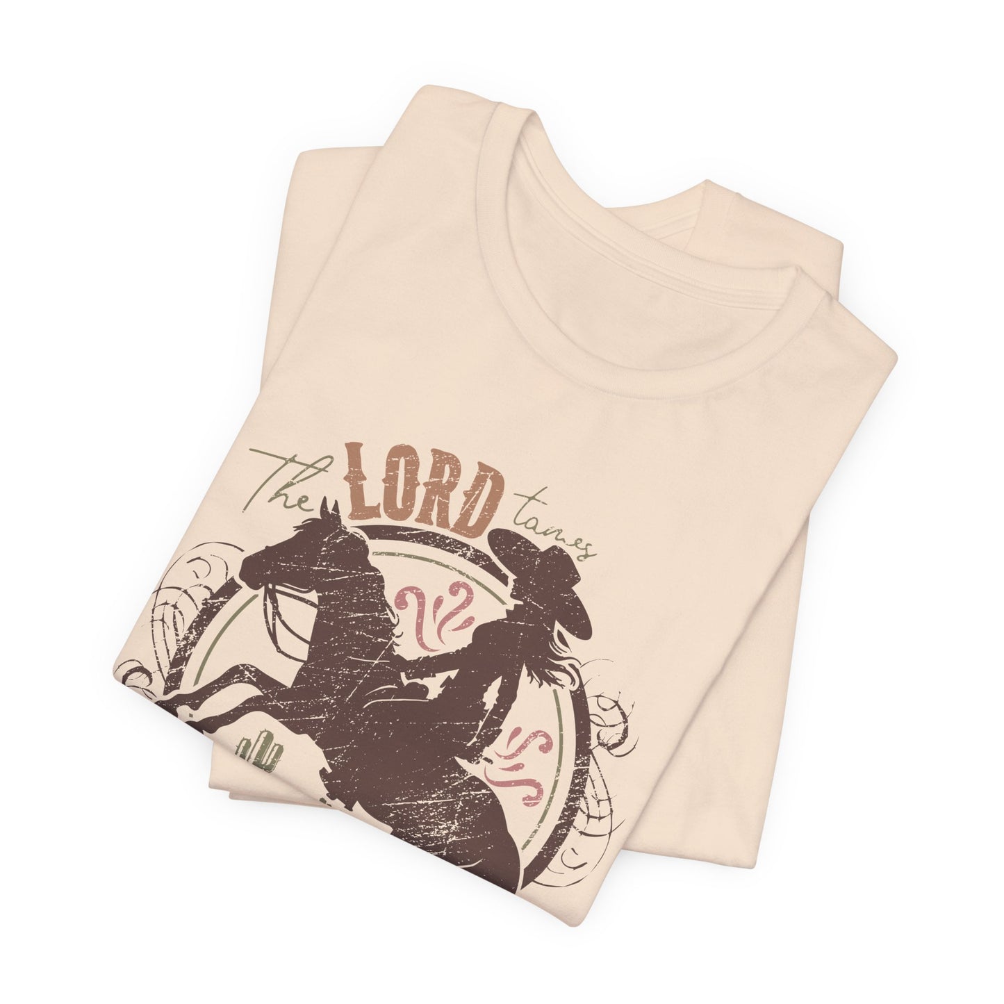 The Lord Tames Untamable Hearts Shirt | Faith Based Western Design | Christian Cowgirl Apparel | Rustic Faith Graphic Tee