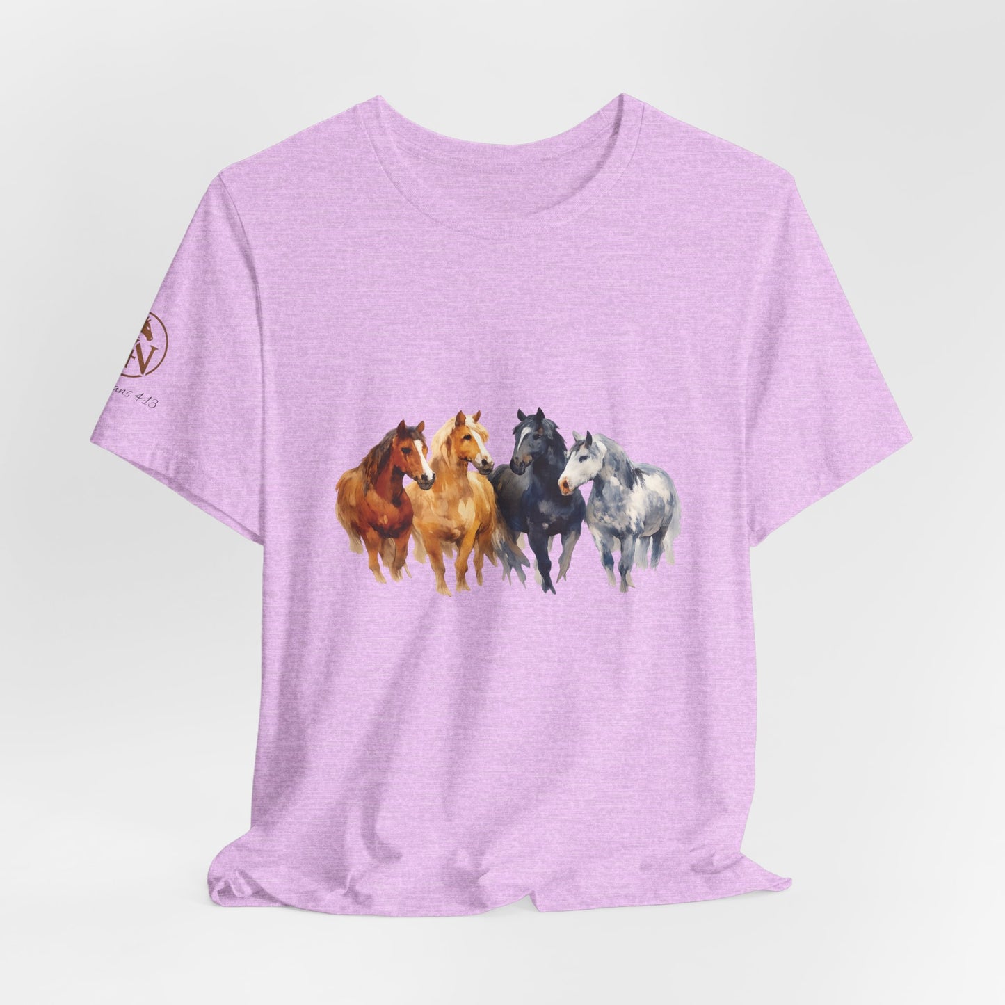 Horse Herd Watercolor Short Sleeve Tee