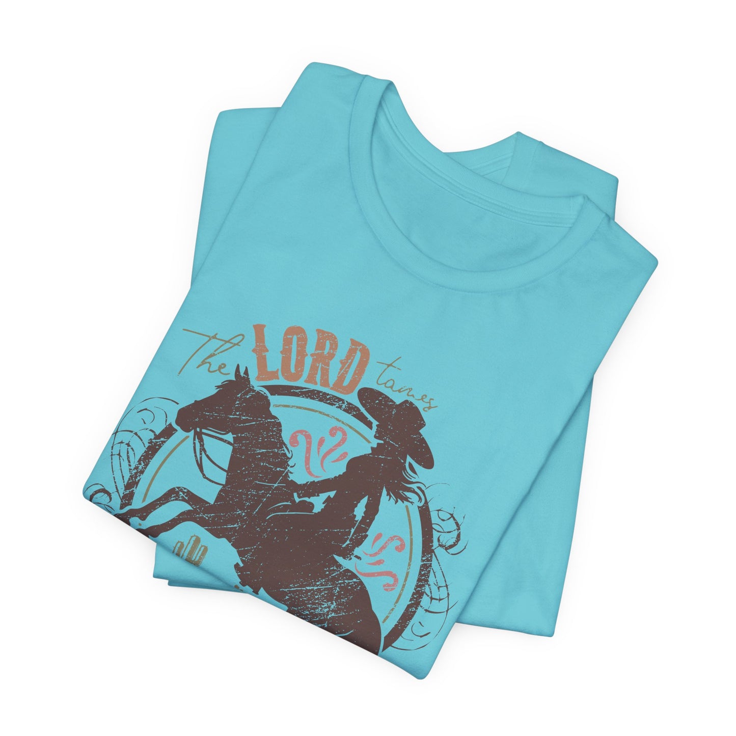 The Lord Tames Untamable Hearts Shirt | Faith Based Western Design | Christian Cowgirl Apparel | Rustic Faith Graphic Tee