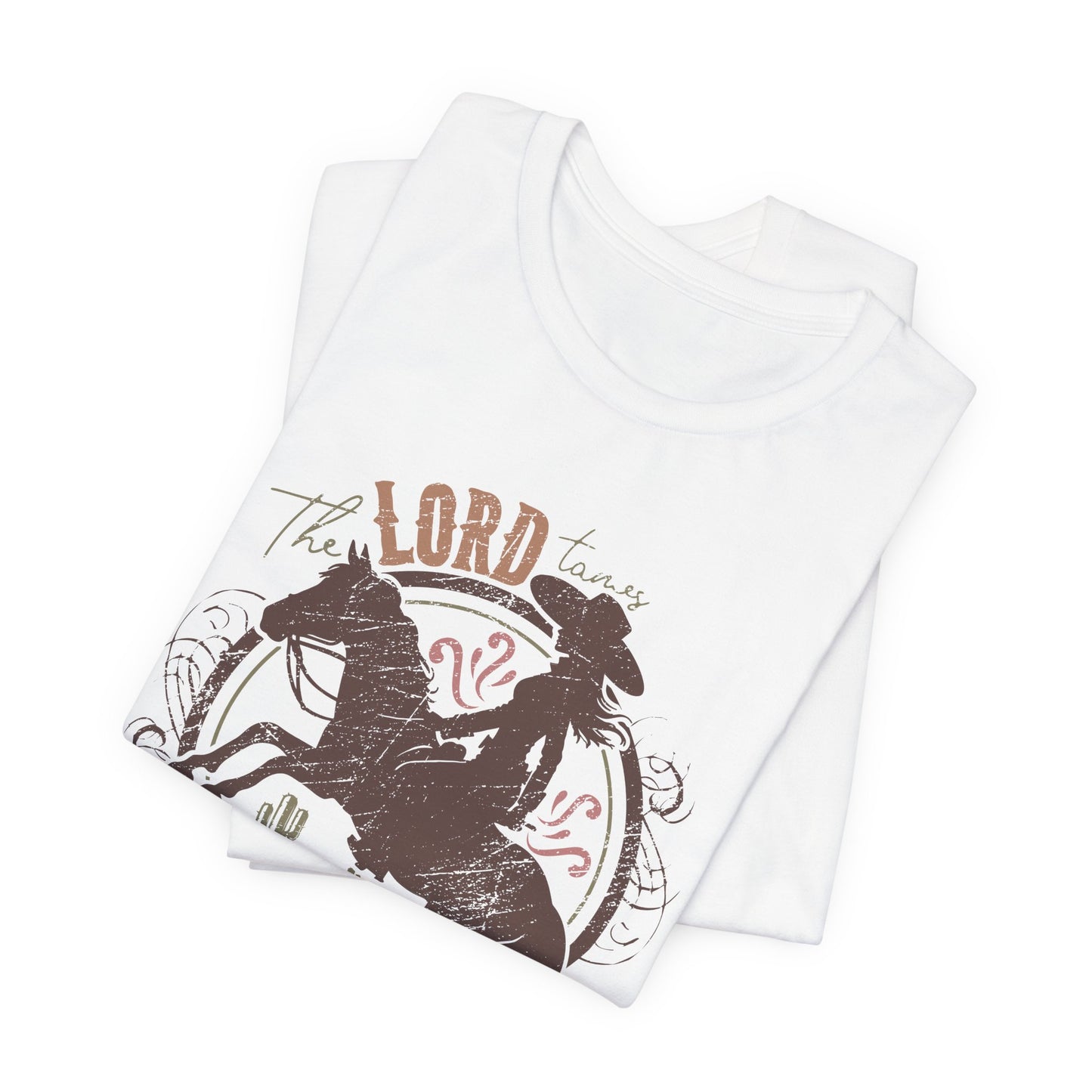 The Lord Tames Untamable Hearts Shirt | Faith Based Western Design | Christian Cowgirl Apparel | Rustic Faith Graphic Tee