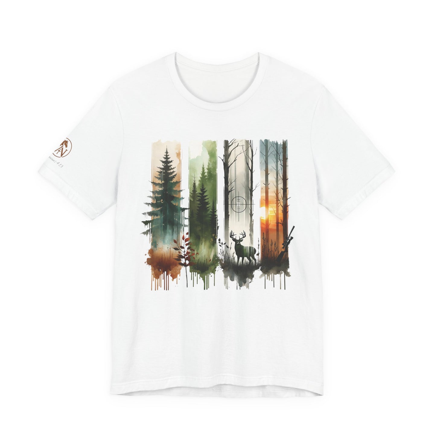 There be deer! Hunting & Wilderness Short Sleeve Tee