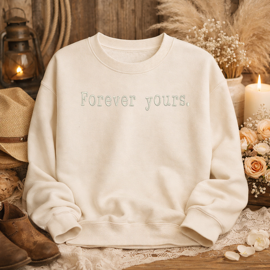 Monochrome Forever Yours Crewneck Sweatshirt